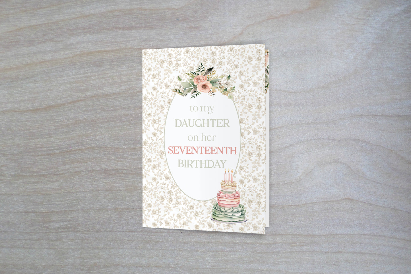 17th Birthday Card for Daughter