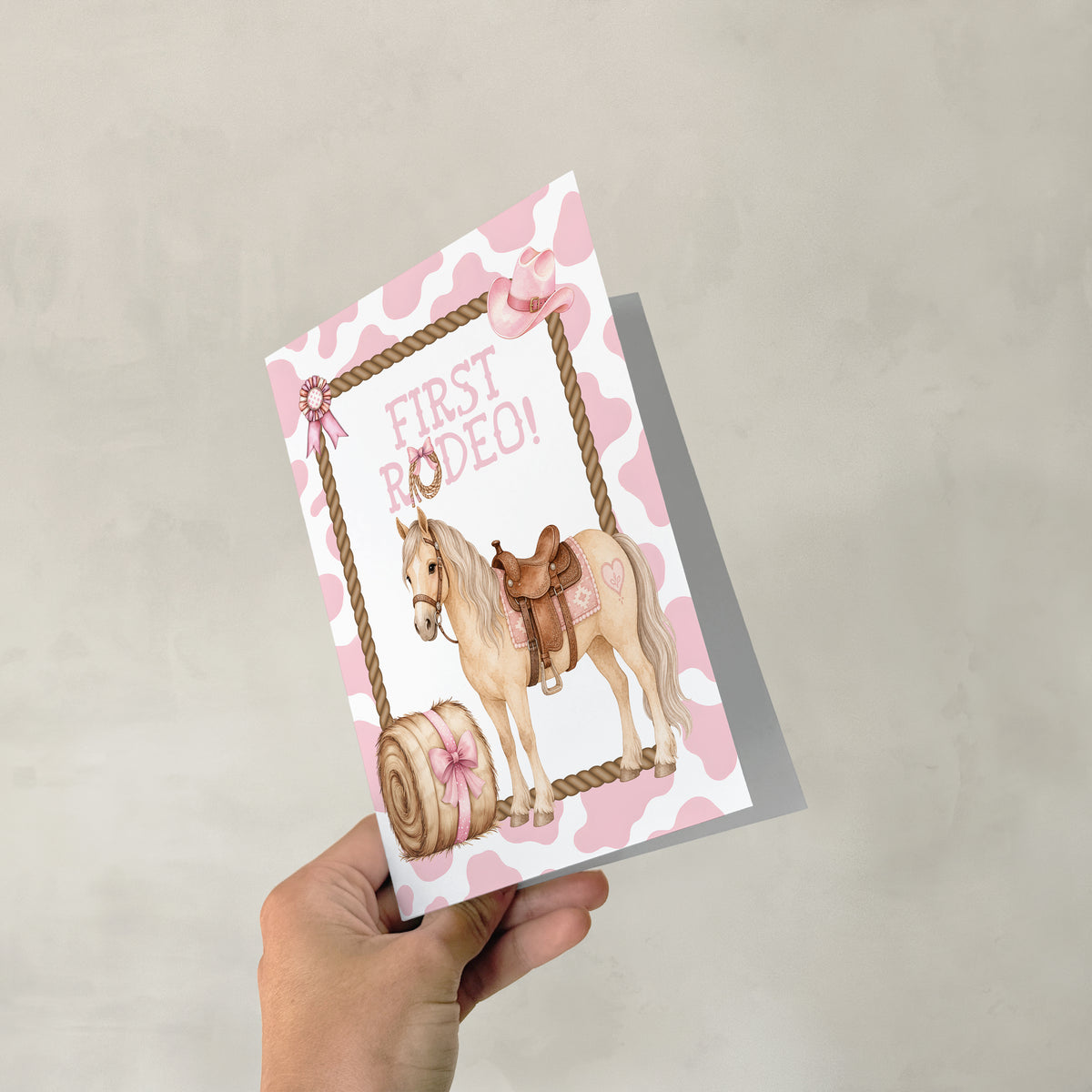 First Rodeo Girl - 5x7 Single Card