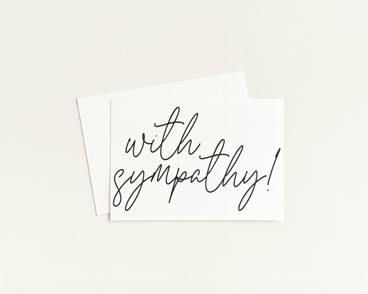 Black and White With Sympathy 10 Pack