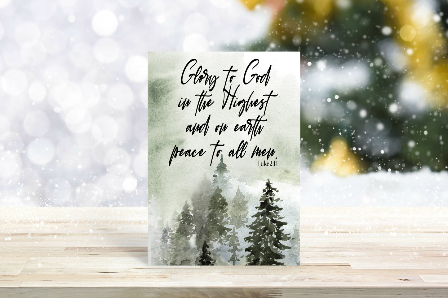 Glory To God Christmas Cards - Includes 20 cards