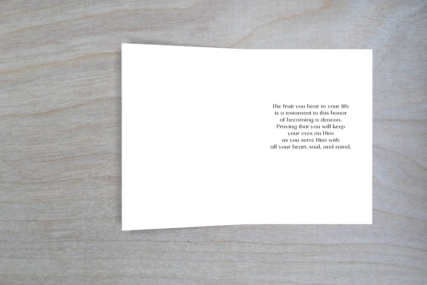 Deacon Ordination - Single Card