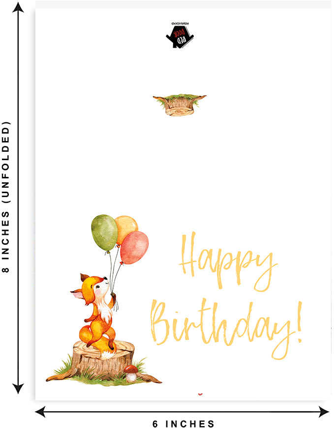 Fox Birthday - Includes 25 cards