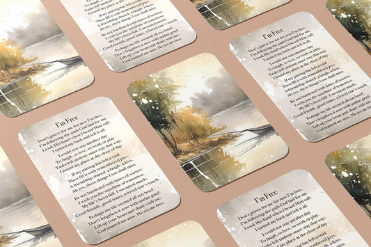 I'm Free - Encouragement/Funeral Card