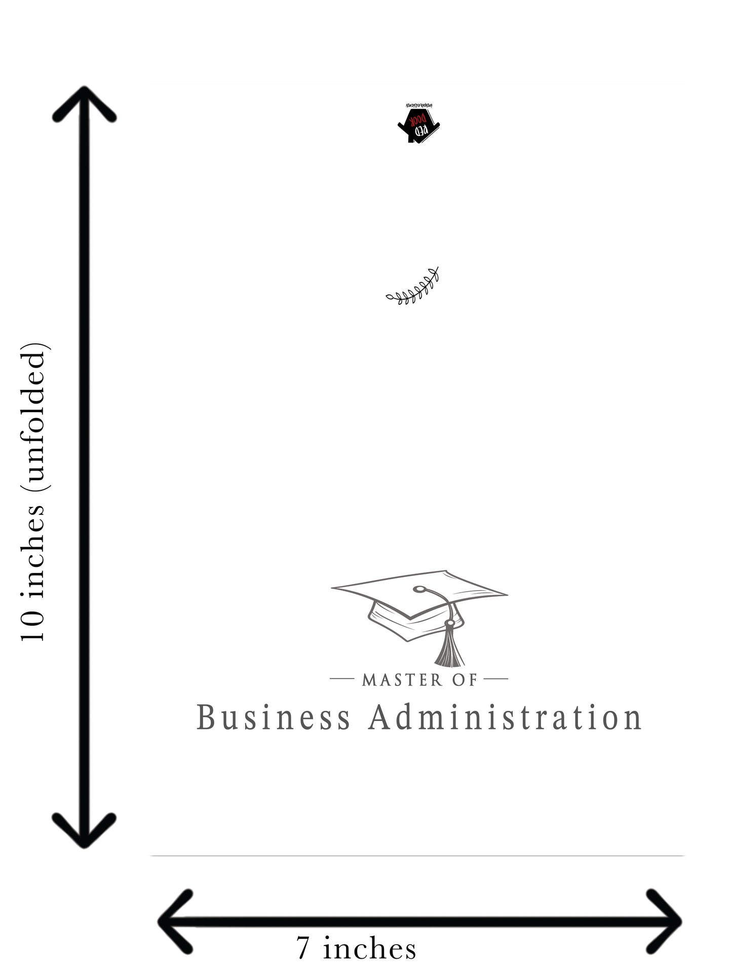 Master of Business Administration - Single 5x7 Card