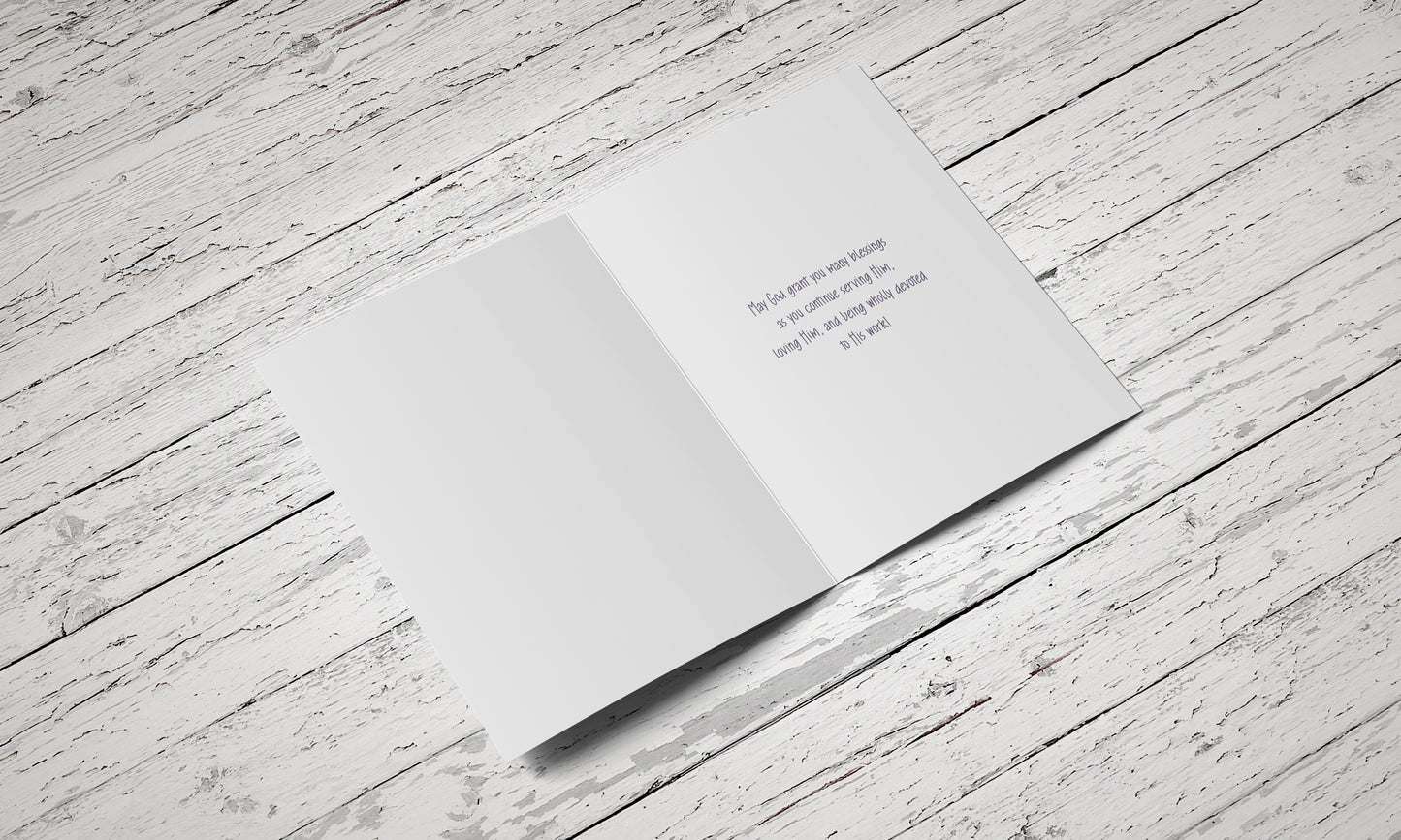 Ordination Anniversary Card - Single 5x7 Card