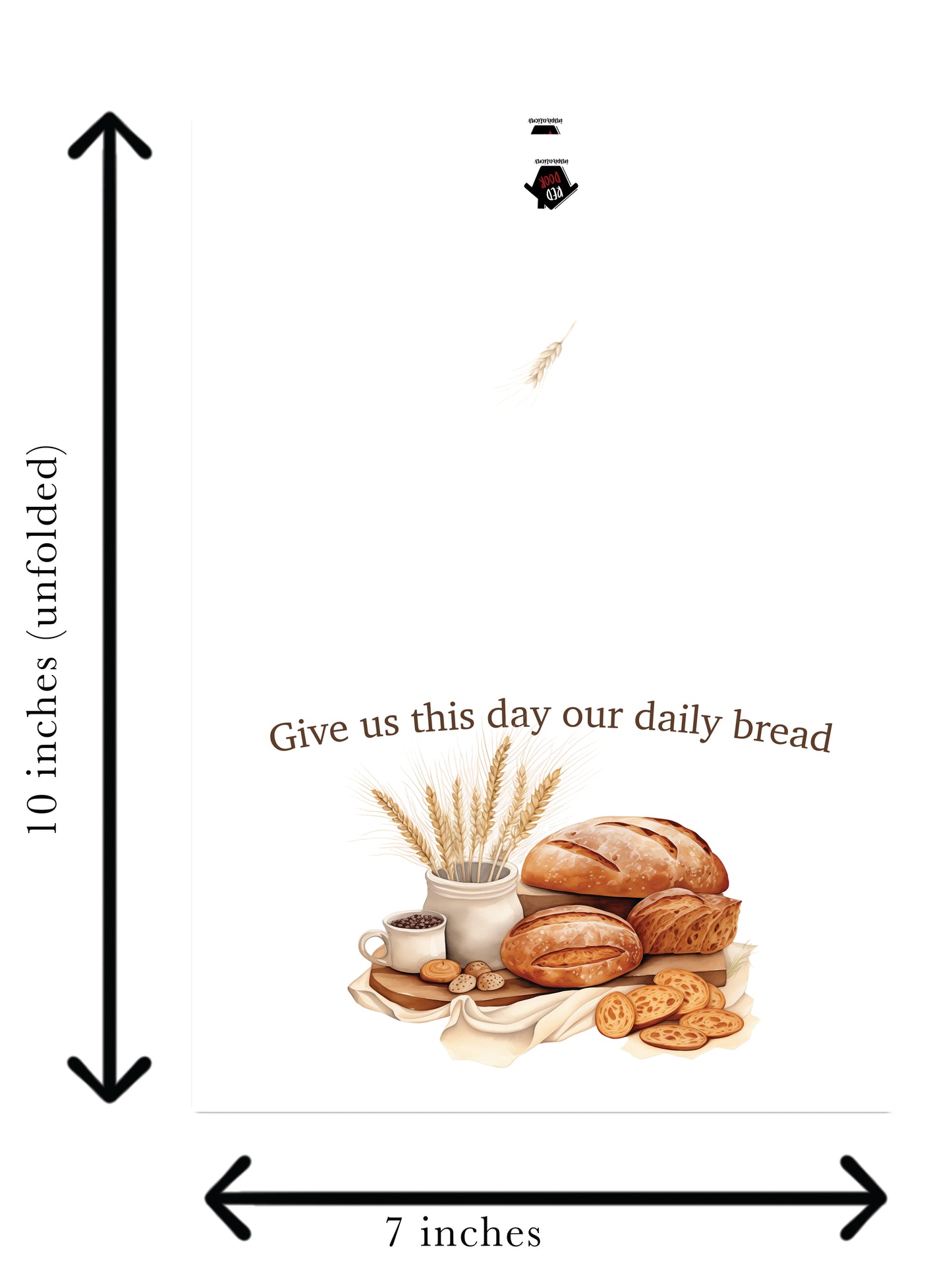 Give Us this Day Our Daily Bread - Single 5x7 Card