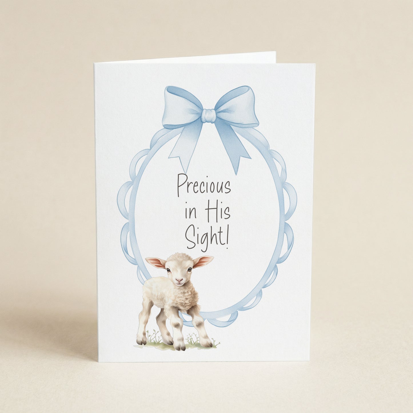 Precious in His Sight - Single 5x7 Card