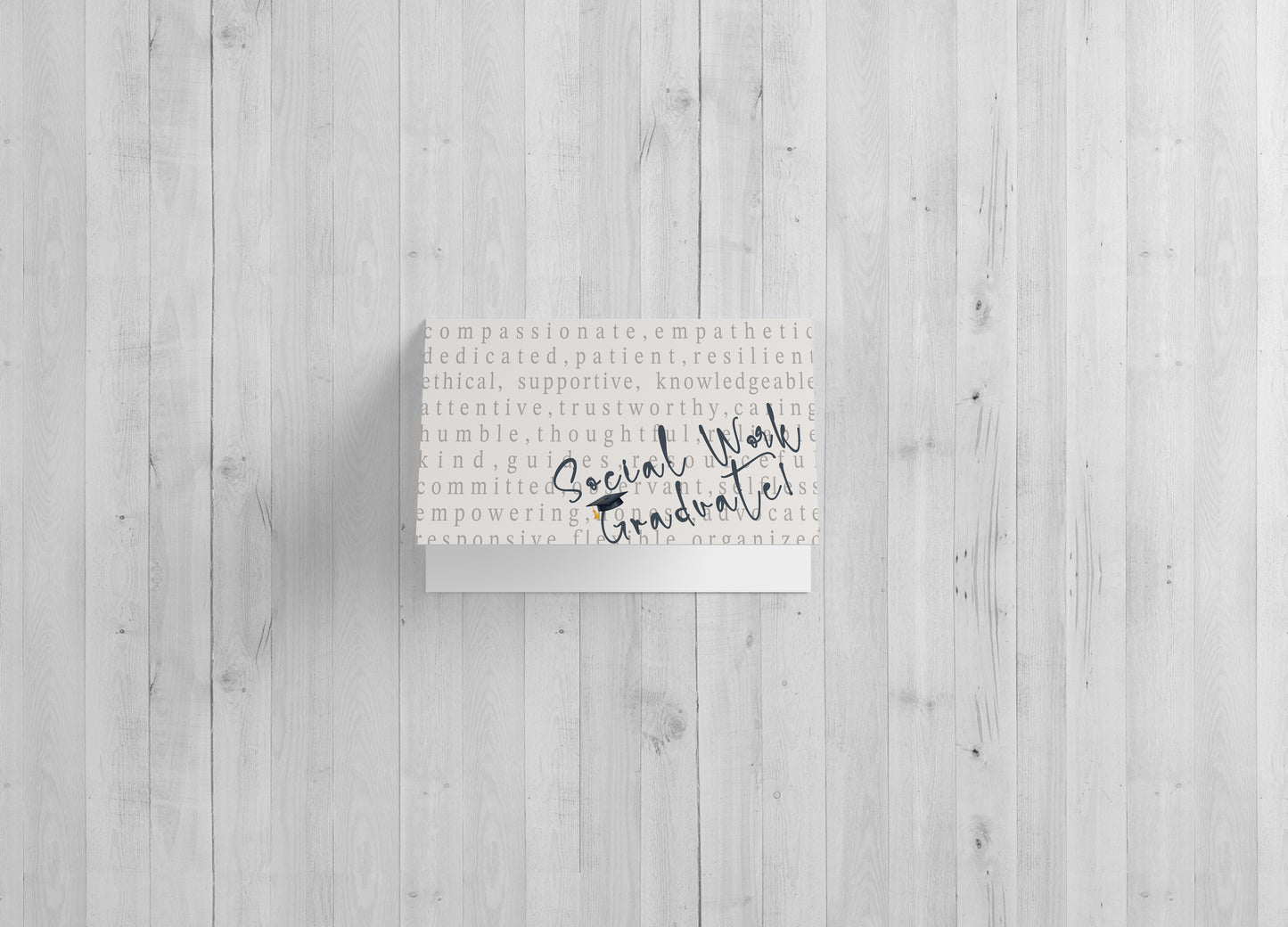 Social Work Graduation - Single 5x7 Card