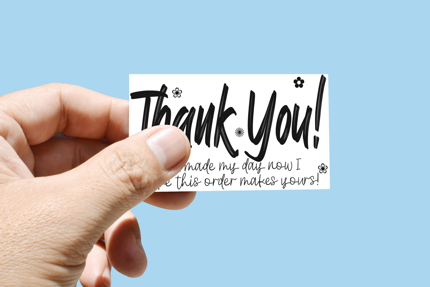 Business Thank You Insert Cards - 100 pack