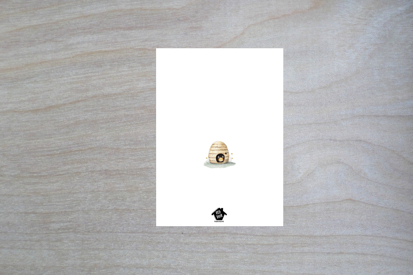 Hap-BEE First Birthday - Single 5x7 Card