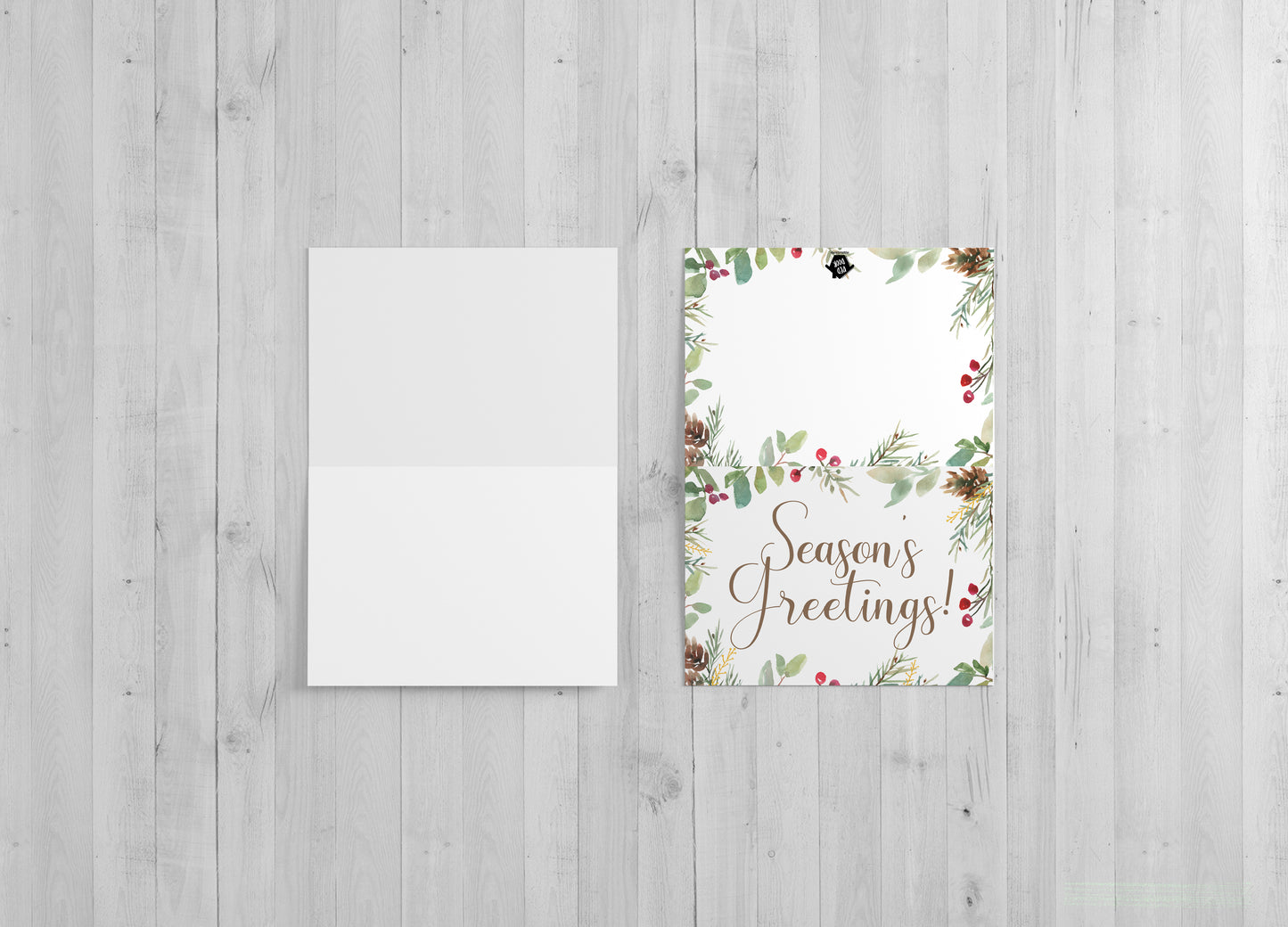 Red Door Inspirations Season's Greeting Holiday Card - Included 25 cards