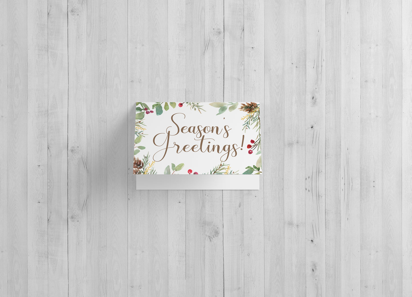 Red Door Inspirations Season's Greeting Holiday Card - Included 25 cards