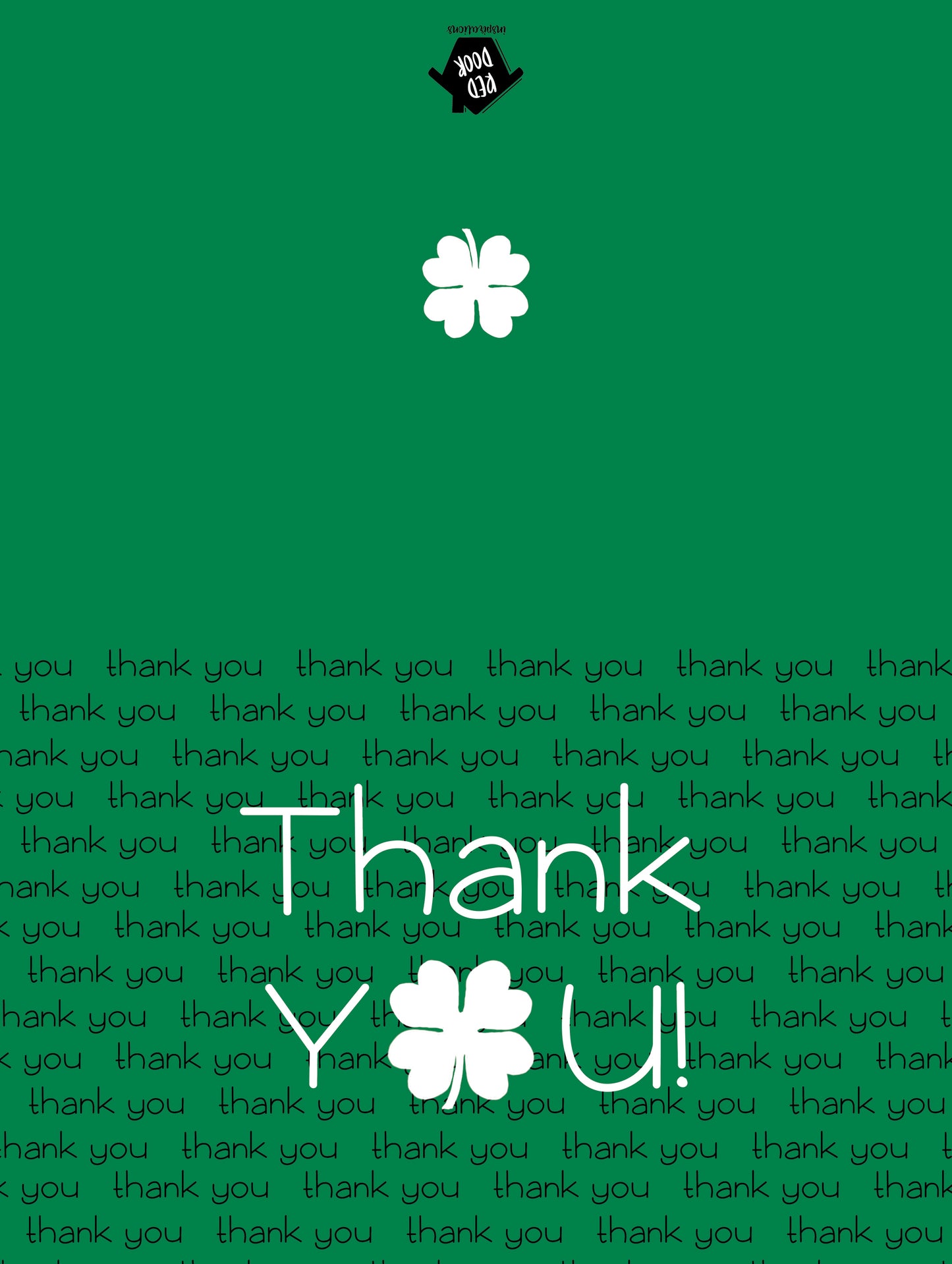 Shamrock Thank You Cards - Set of 10