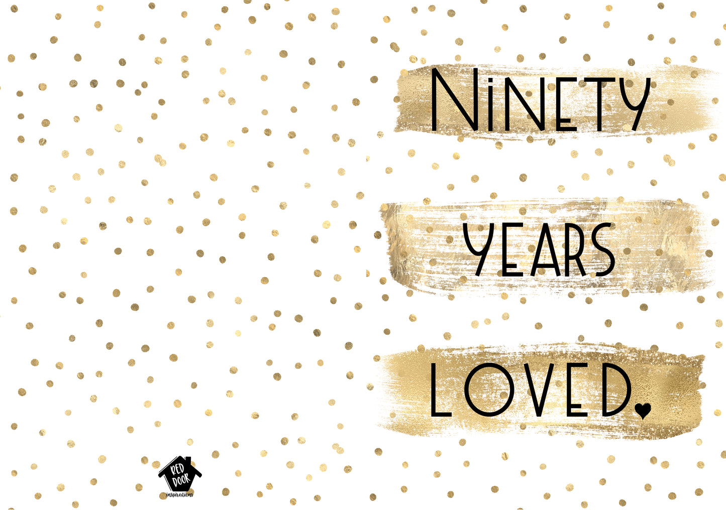90 Years Loved - Single Card