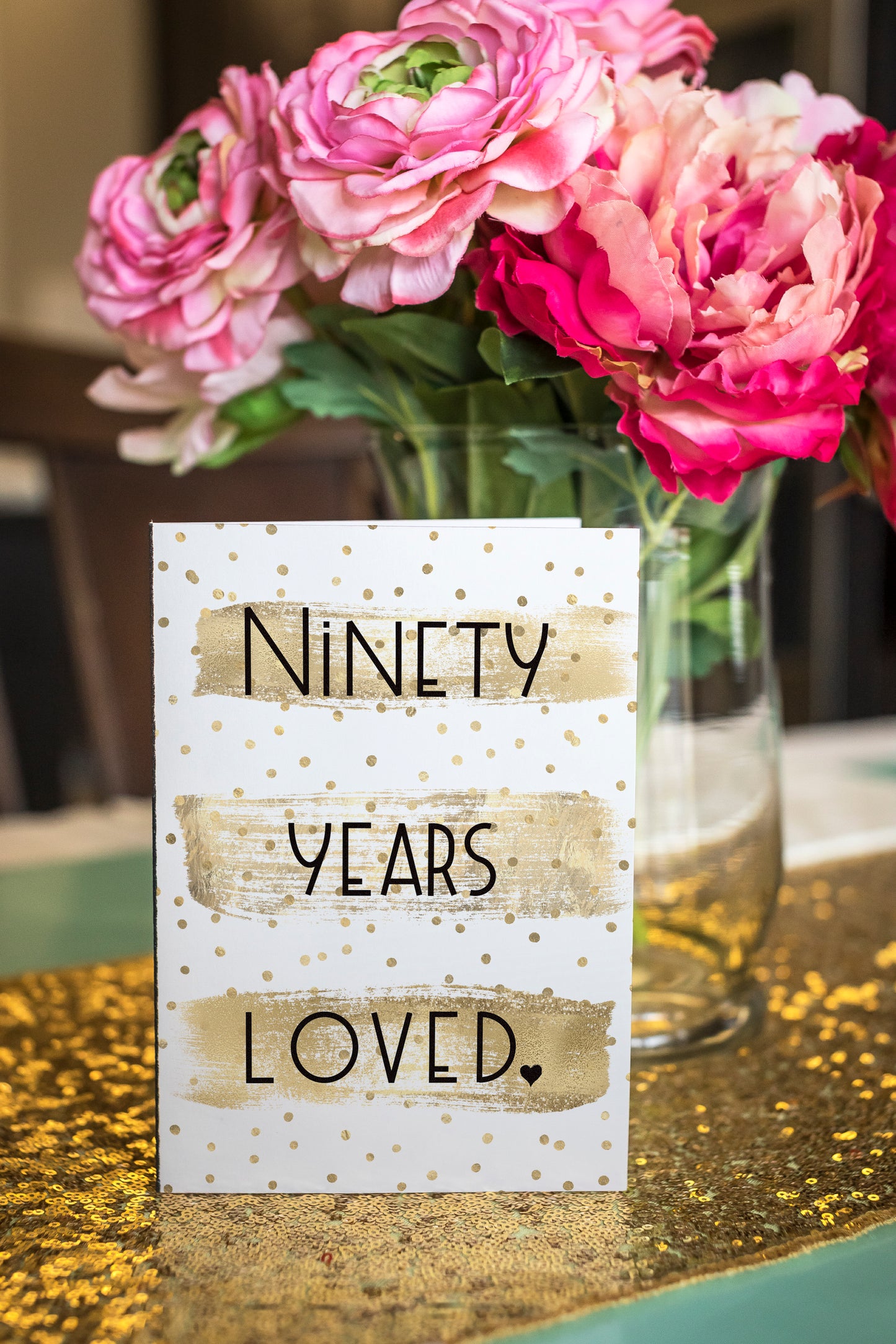 90 Years Loved - Single Card