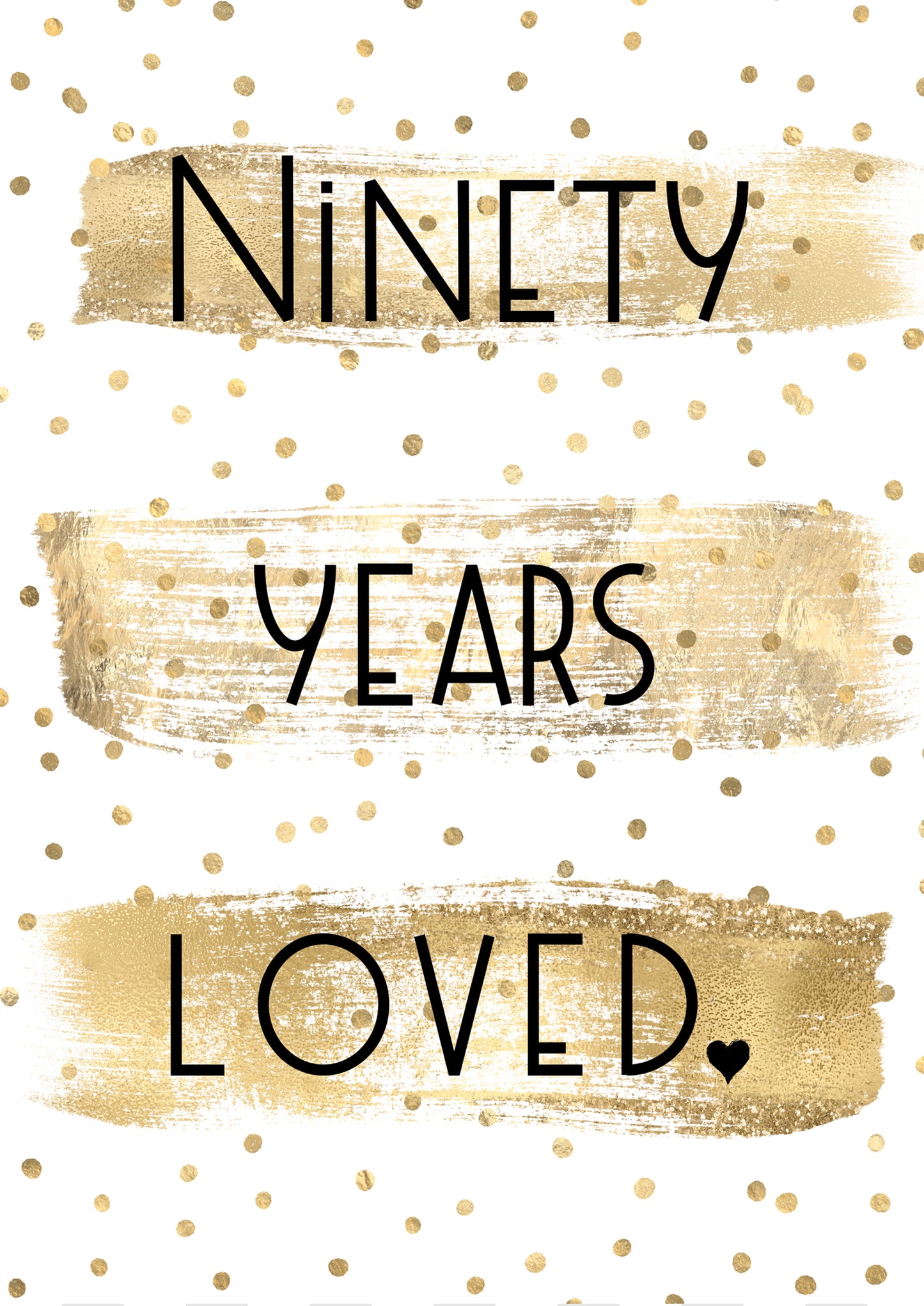 90 Years Loved - Single Card