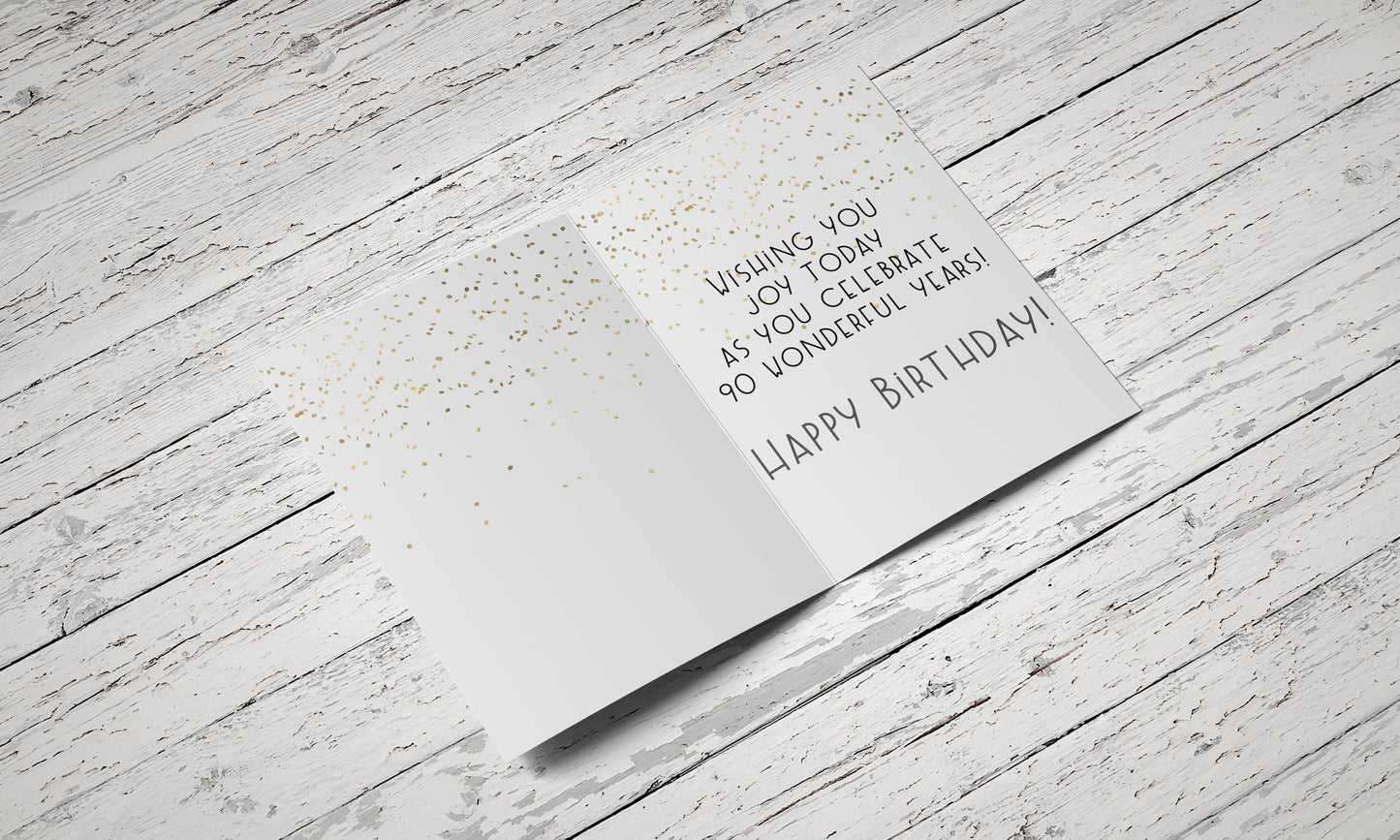 90 Years Loved - Single Card