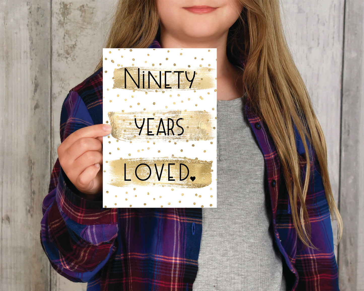 90 Years Loved - Single Card
