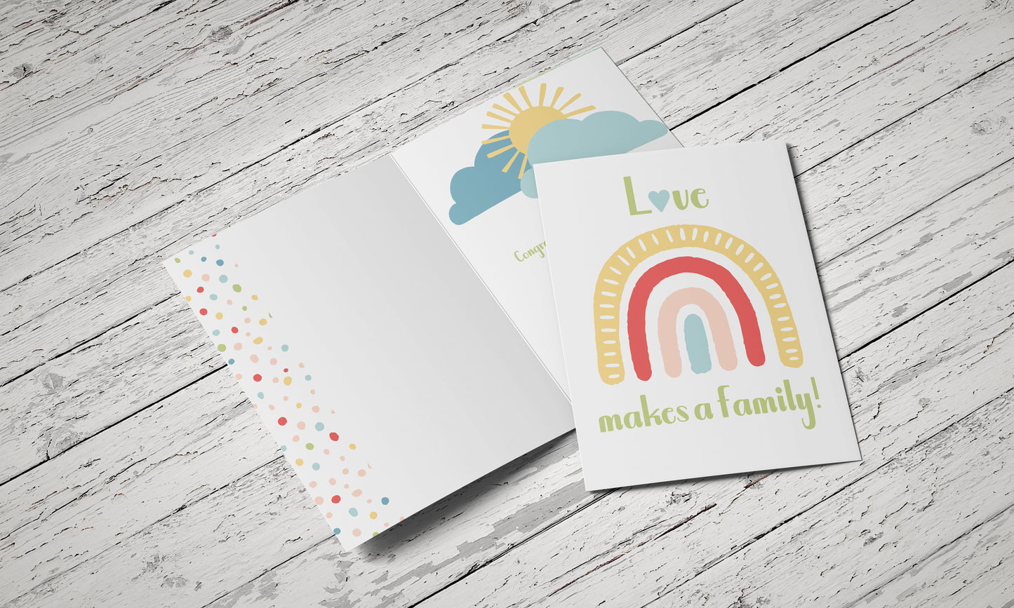 Adoption Rainbow - Single Card