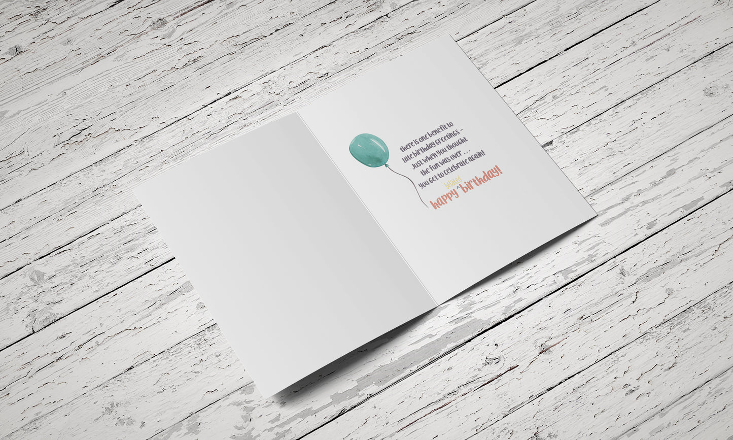 Fundraiser Belated Birthday - Single Card