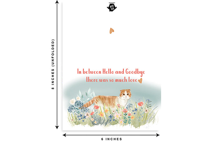Cat Meadow Sympathy Single Card
