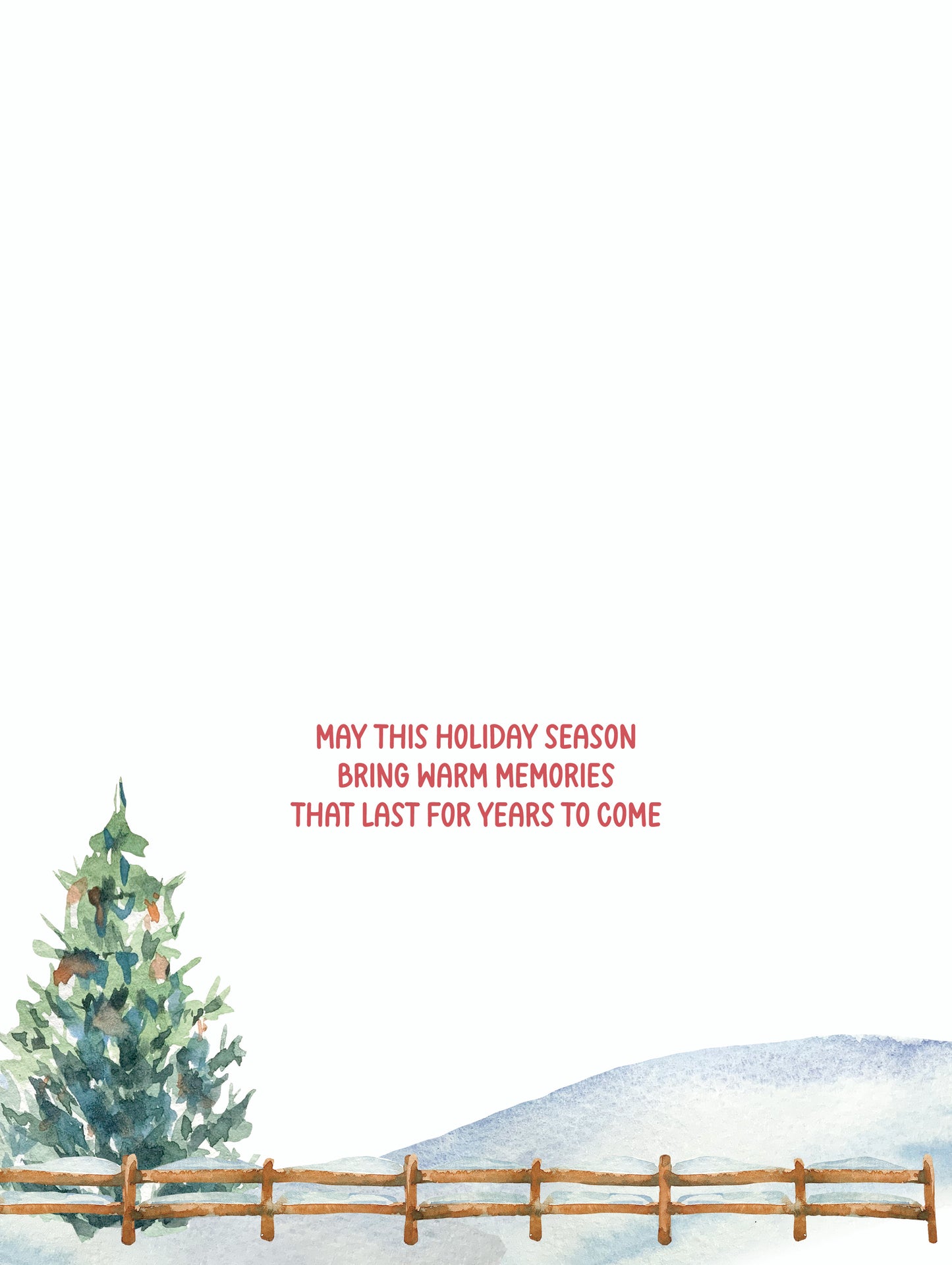 Barn Christmas Card - Includes 20 cards