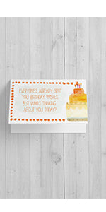 Belated Birthday Humorous - Includes 20 cards