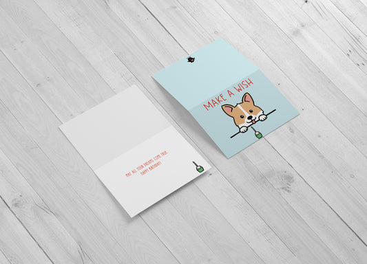 Corgi Birthday - Single Card