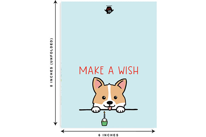 Corgi Birthday - Single Card