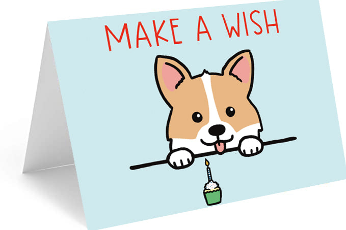 Corgi Birthday - Single Card Red Door Inspirations Corgi Birthday - Single Card Red Door Inspirations