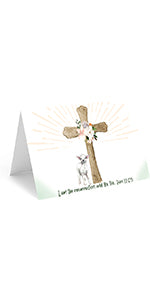 Cross Easter Card - Includes 20 cards