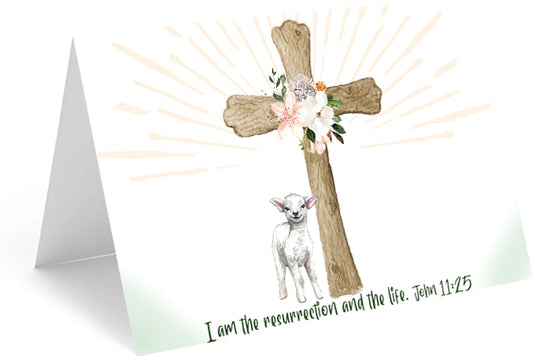 Cross Easter Card - Includes 20 cards
