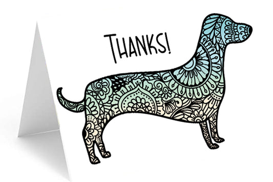 Dachshund Thank You - Includes 20 cards