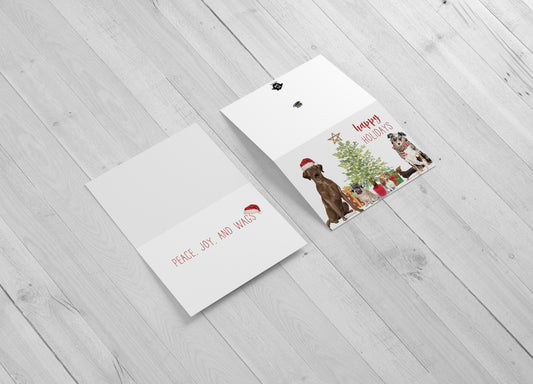 Dog Happy Holidays - Includes 20 cards