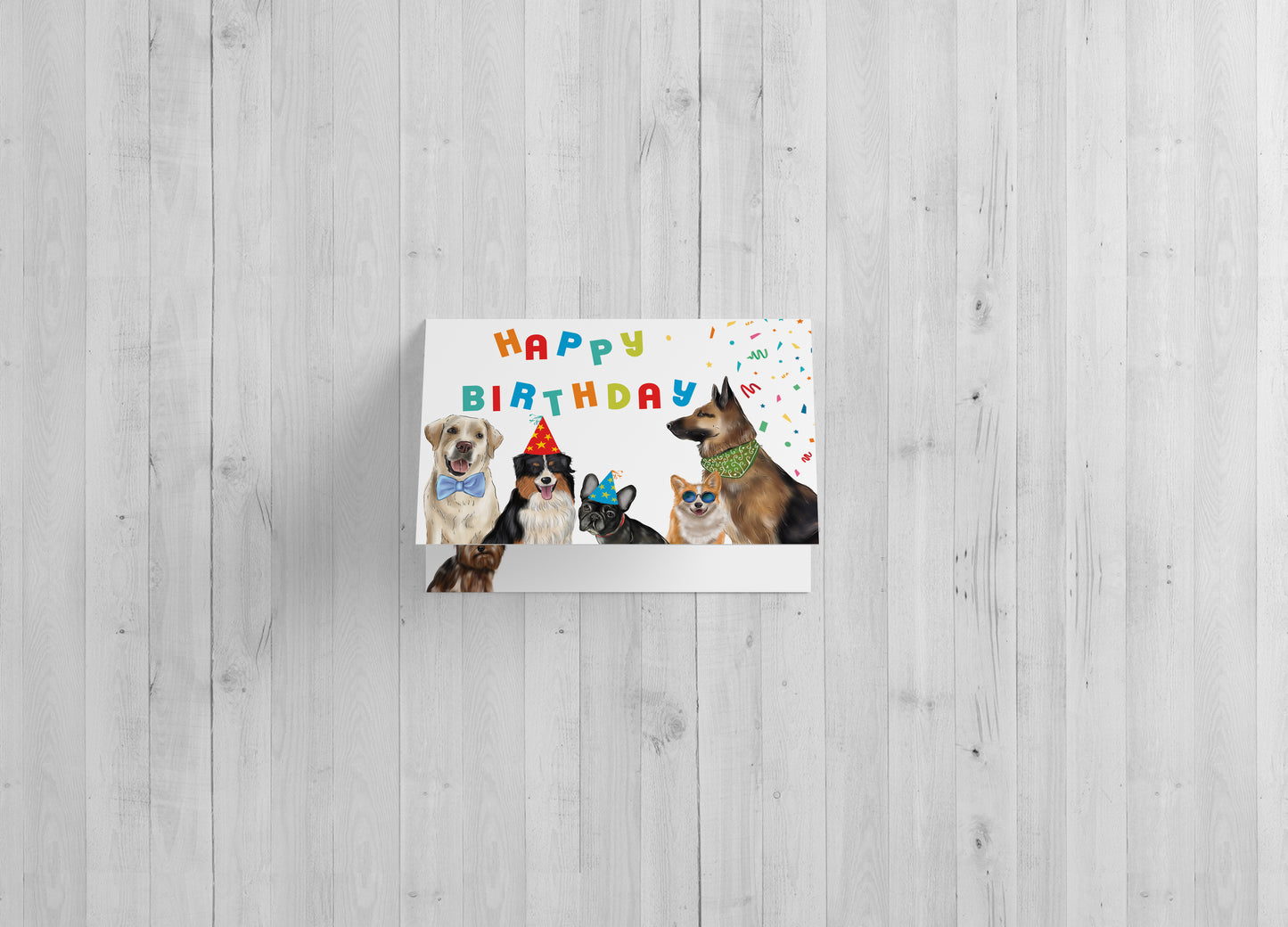 Dogs Happy Birthday - Single Card