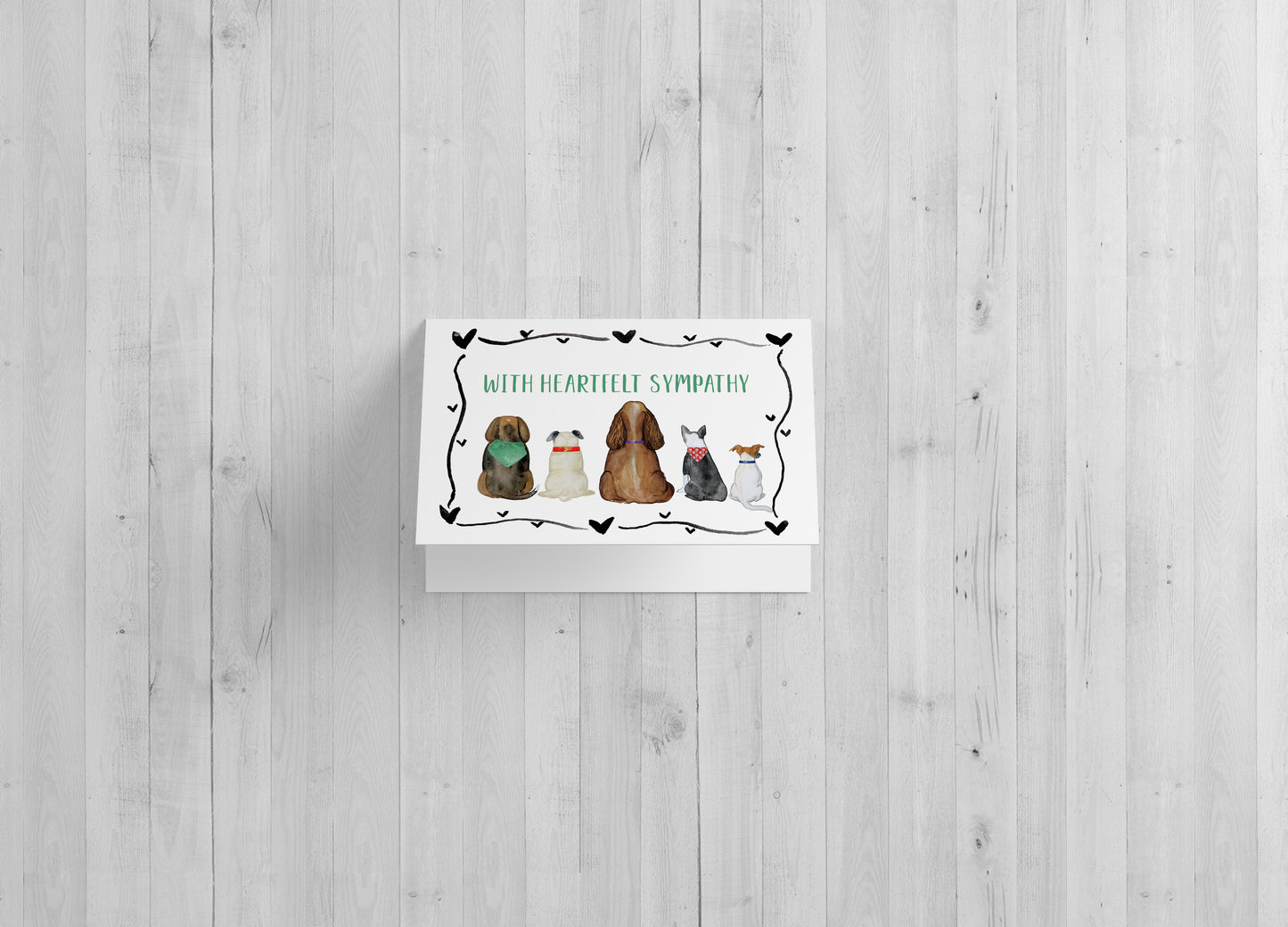 Dogs in a Row Single Card