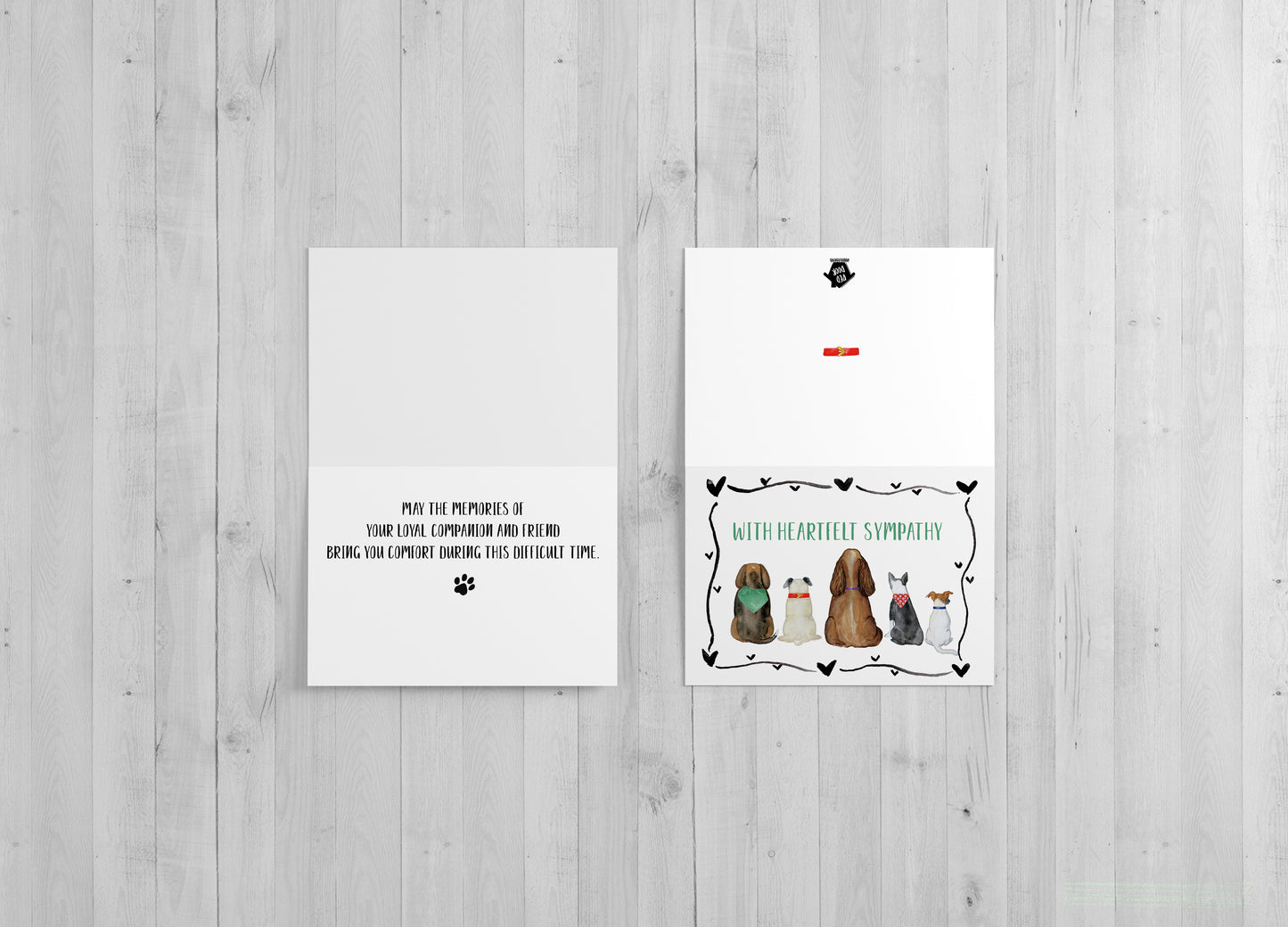 Dogs in a Row Single Card