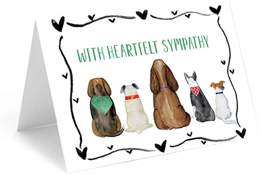 Dogs in a Row Single Card