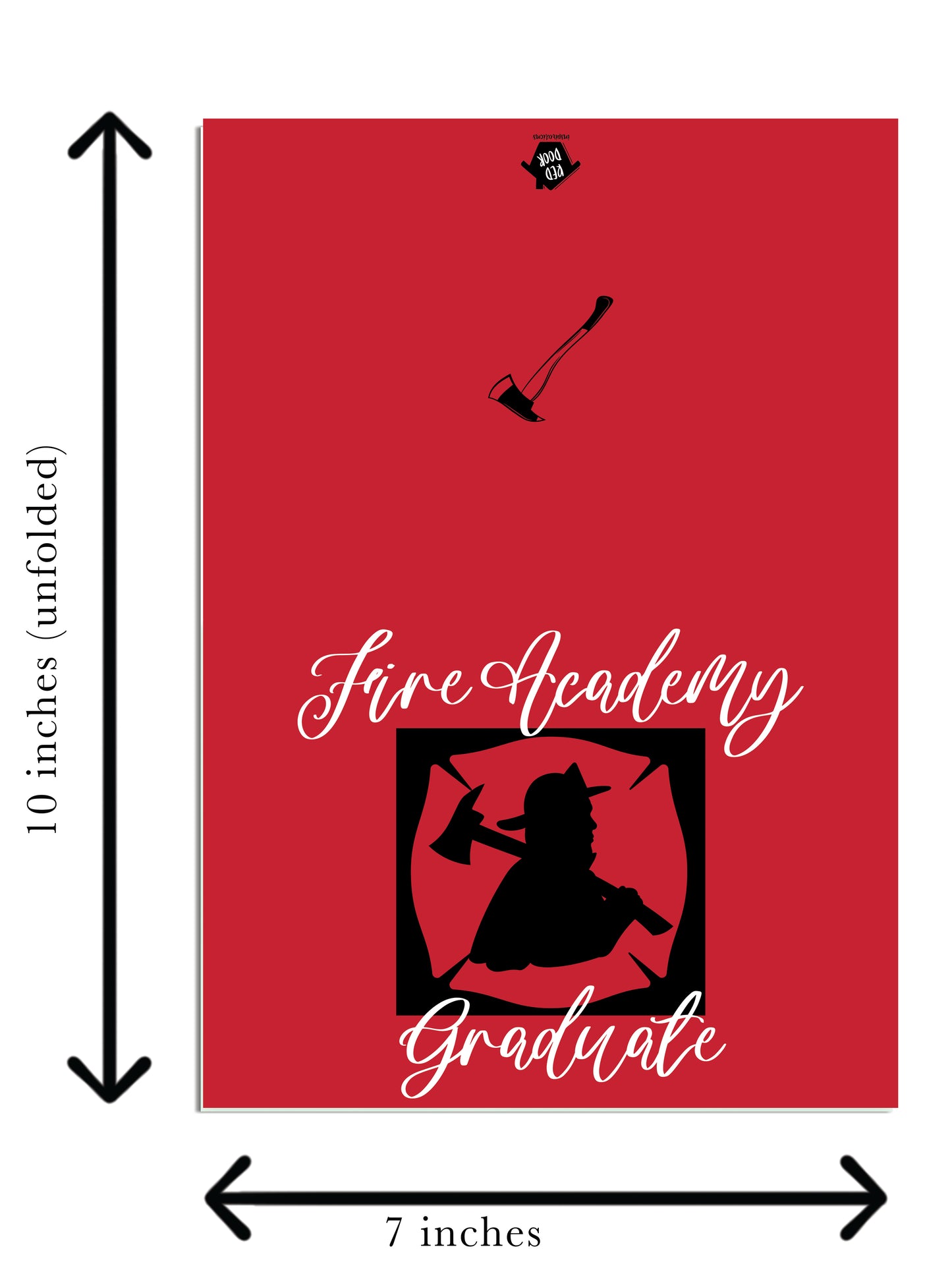 Fire Academy Graduation Card - Single Card
