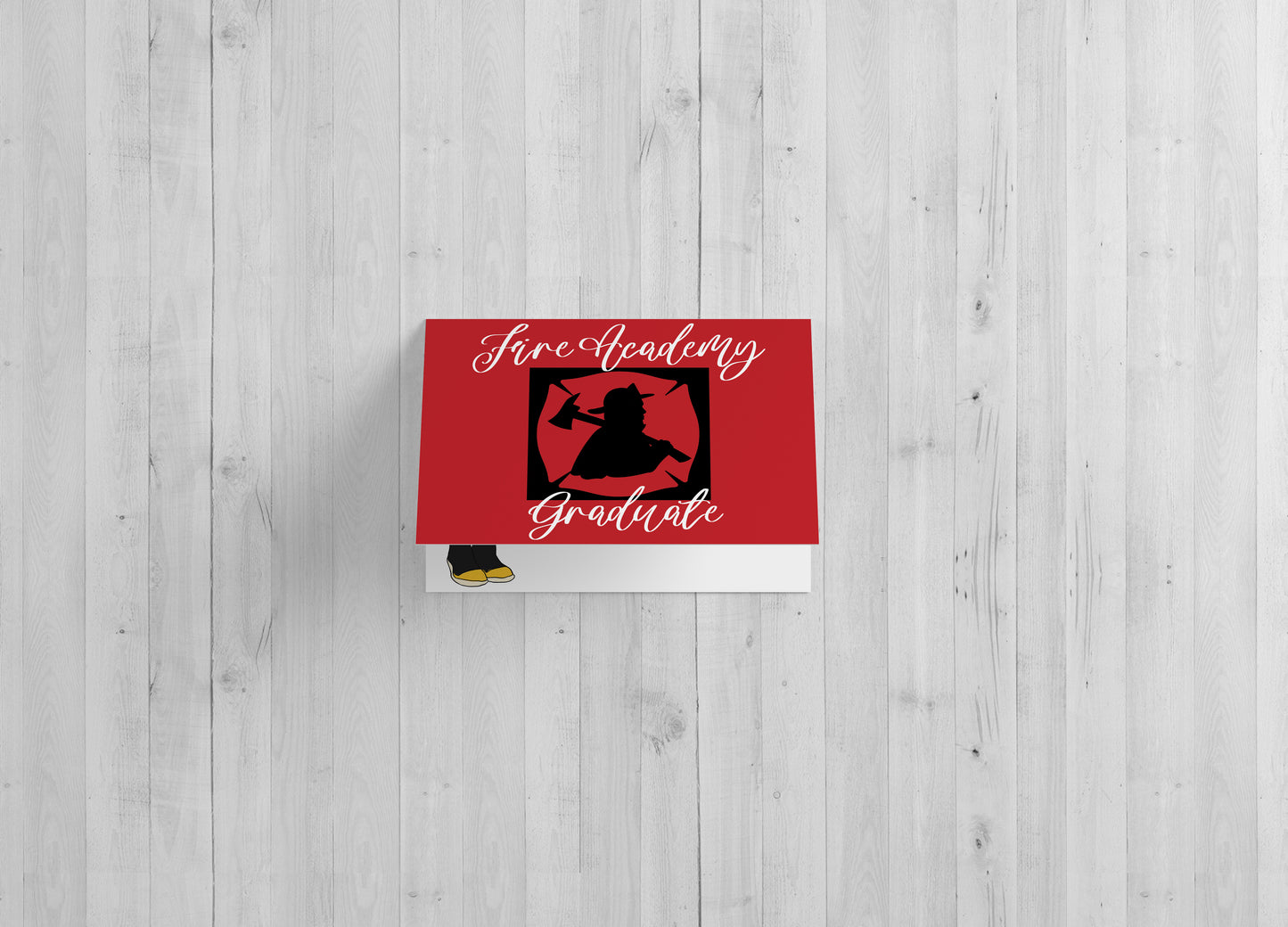 Fire Academy Graduation Card - Single Card