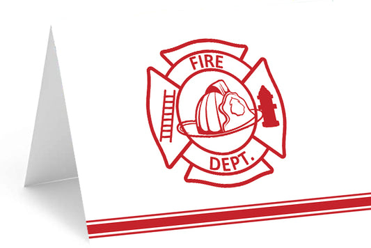 Fire Department Blank Single or Set 10