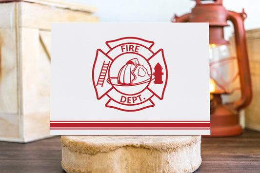 Fire Department Blank Single or Set 10
