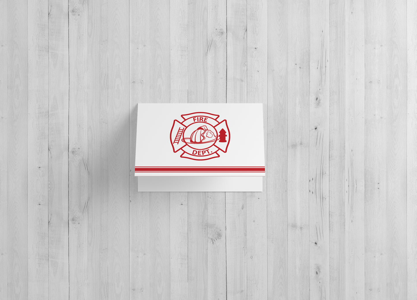 Fire Department Blank Single or Set 10