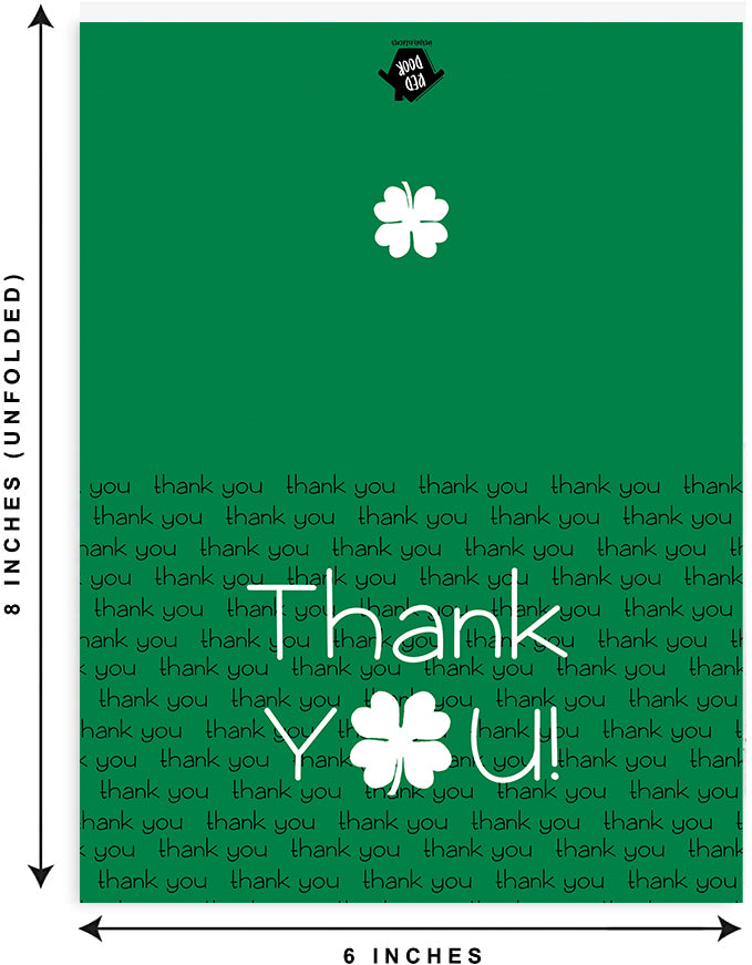 Shamrock Thank You Cards - Set of 10