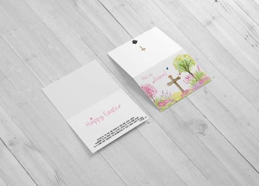 He Is Risen Easter Card - Includes 20 cards