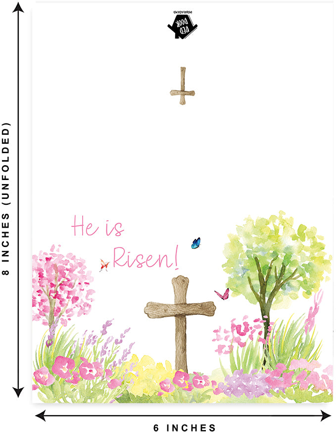 He Is Risen Easter Card - Includes 20 cards
