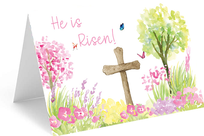 He Is Risen Easter Card - Includes 20 cards