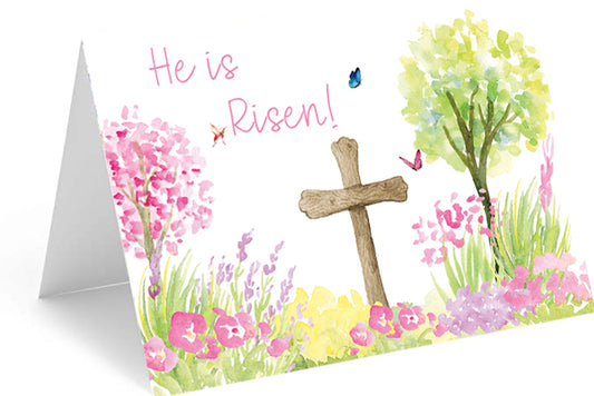 He Is Risen Easter Card - Includes 20 cards