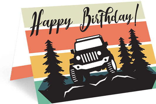 Jeep Birthday - Single Card