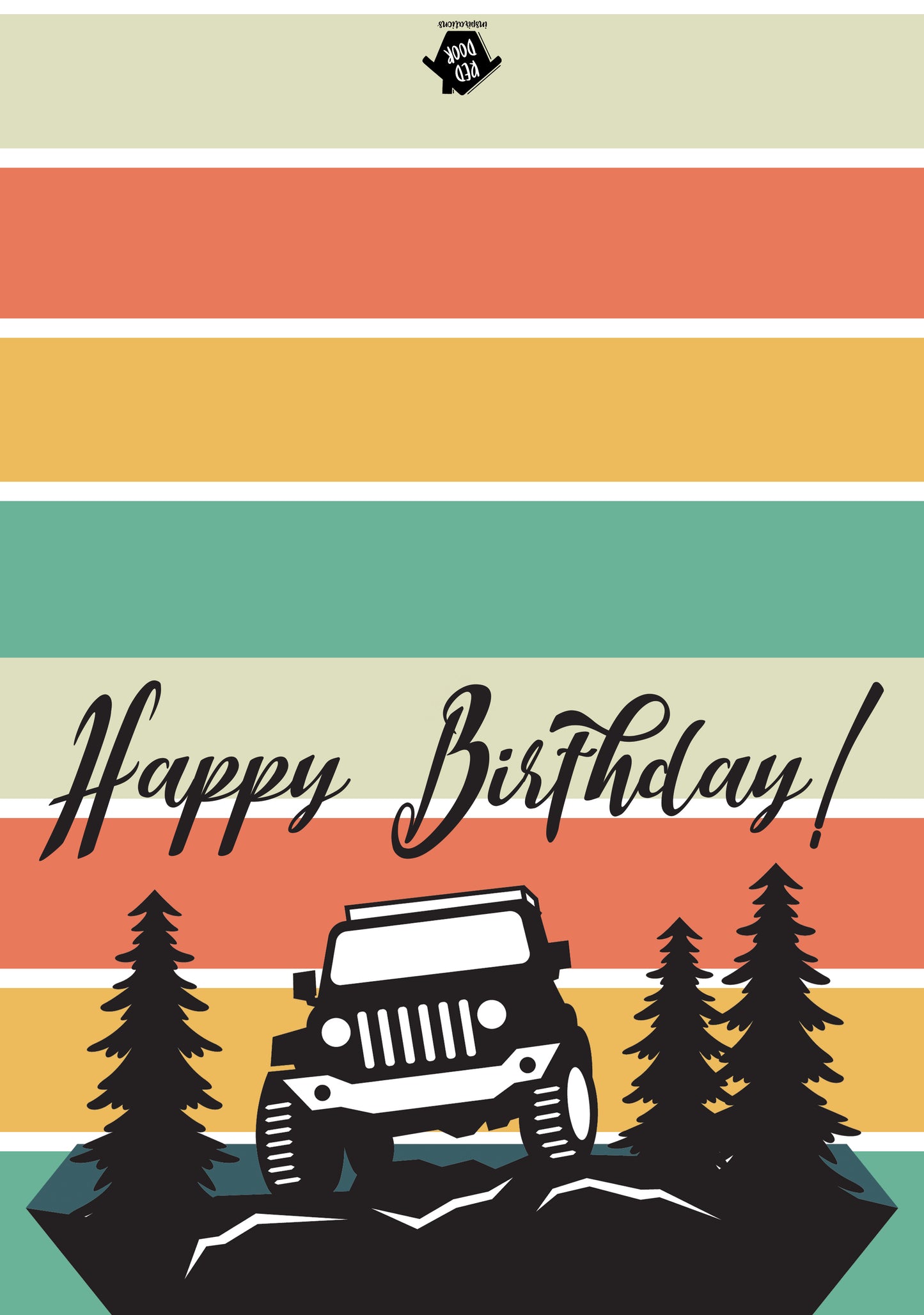 Jeep Birthday - Single Card